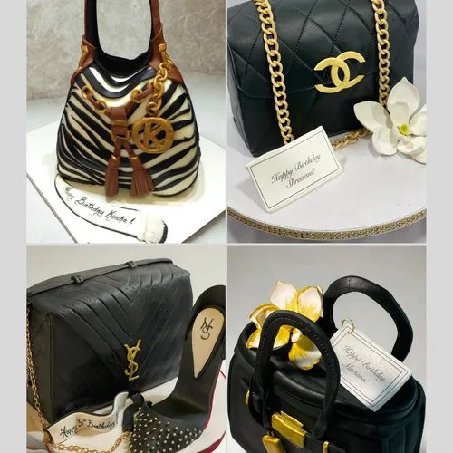 custom designer handbag cakes