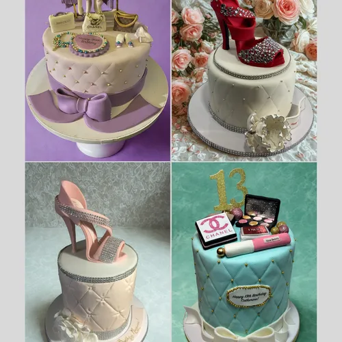 custom elegant fashion-themed cakes