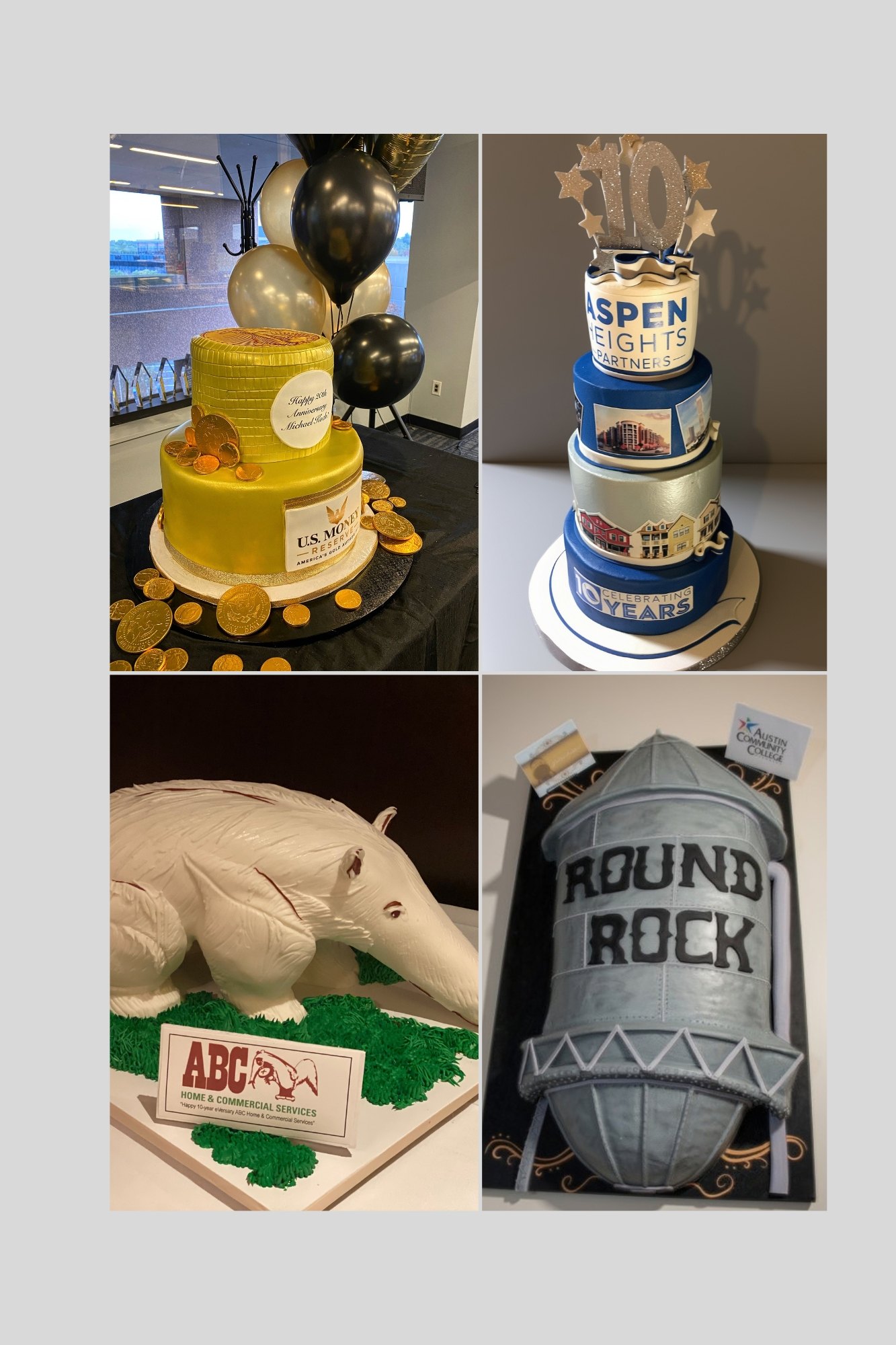 custom corporate and Austin landmark cakes