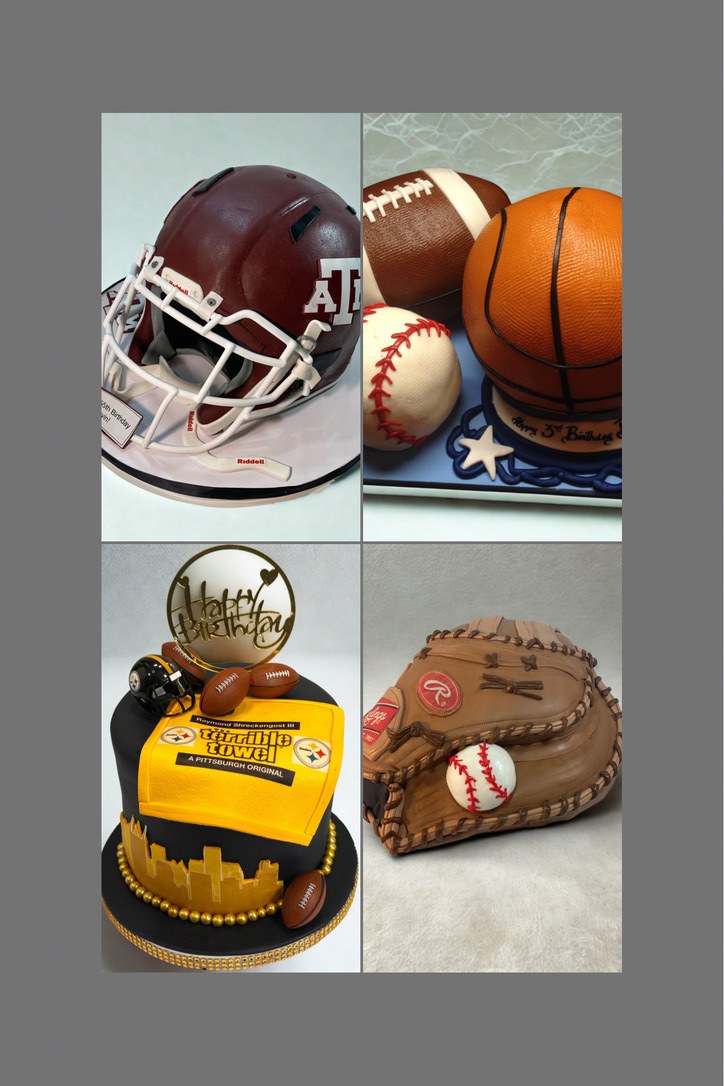 custom 3D sculpted sports cakes